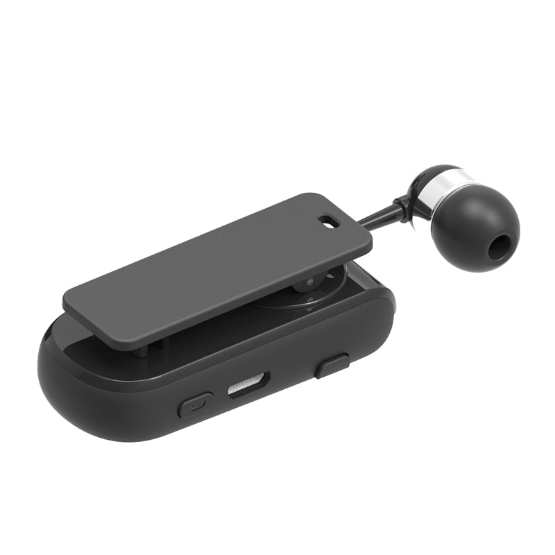 Business Wireless Bluetooth Headset Telescopic Type Collar Clip HD Sound Quality Earphone with Mic Business Wireless Bluetooth Headset Telescopic Type Collar Clip HD Sound Quality Earphone with Mic